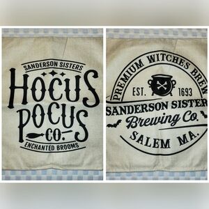 Pair of Hocus Pocus 18" throw pillow covers halloween decor